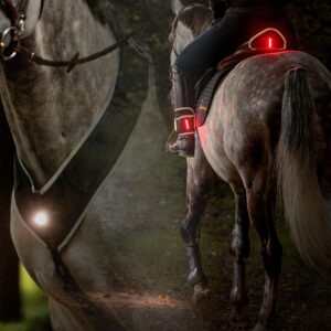 "Horselight" Set 2 -VZ+Sattelhusse-Beinmanschetten, schwarz/grau, W